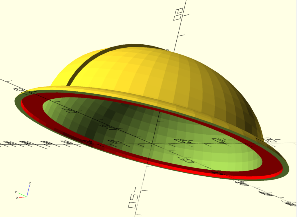 It's looking more hat-shaped! You can see inside the hat (where a hypothetical head would go) and you can see the brim is offset inward a little.